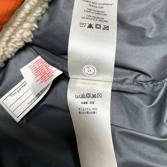 Patagonia Kids' Retro-X Fleece Vest Natural Orange Sleeveless Jacket Size Medium - Picture 7 of 8